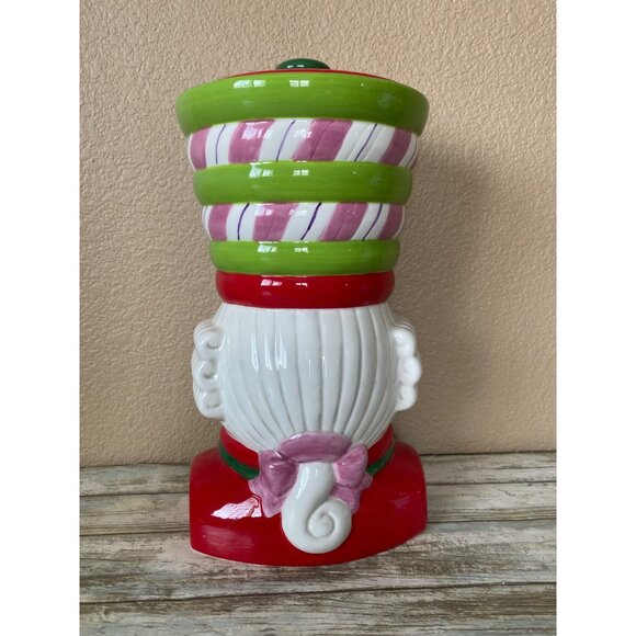 One Hundred 80 Degrees Nutcracker Cookie Jar Christmas Ceramic Candy Soldier - Picture 9 of 12